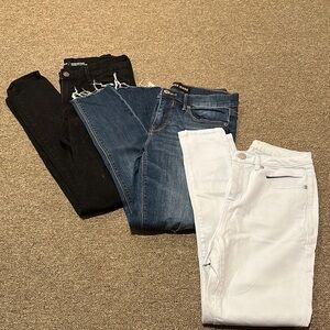 Women's Jeans Set - Black, Blue, and White
